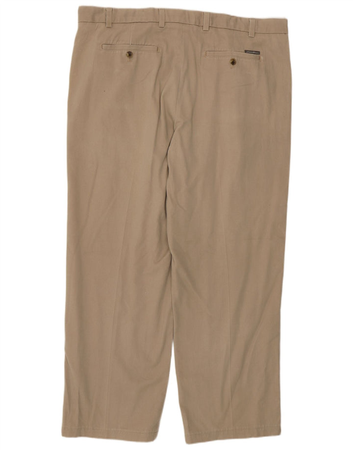 Eddie Bauer Pantalón chino recto para hombre W40 L30 Beige