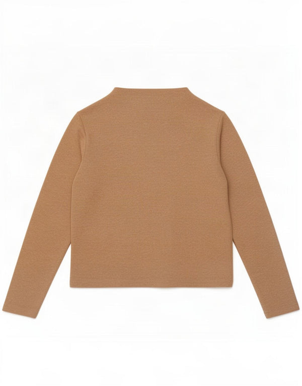 Marks & Spencer Top para mujer de manga larga UK 10 Small Beige Poliéster