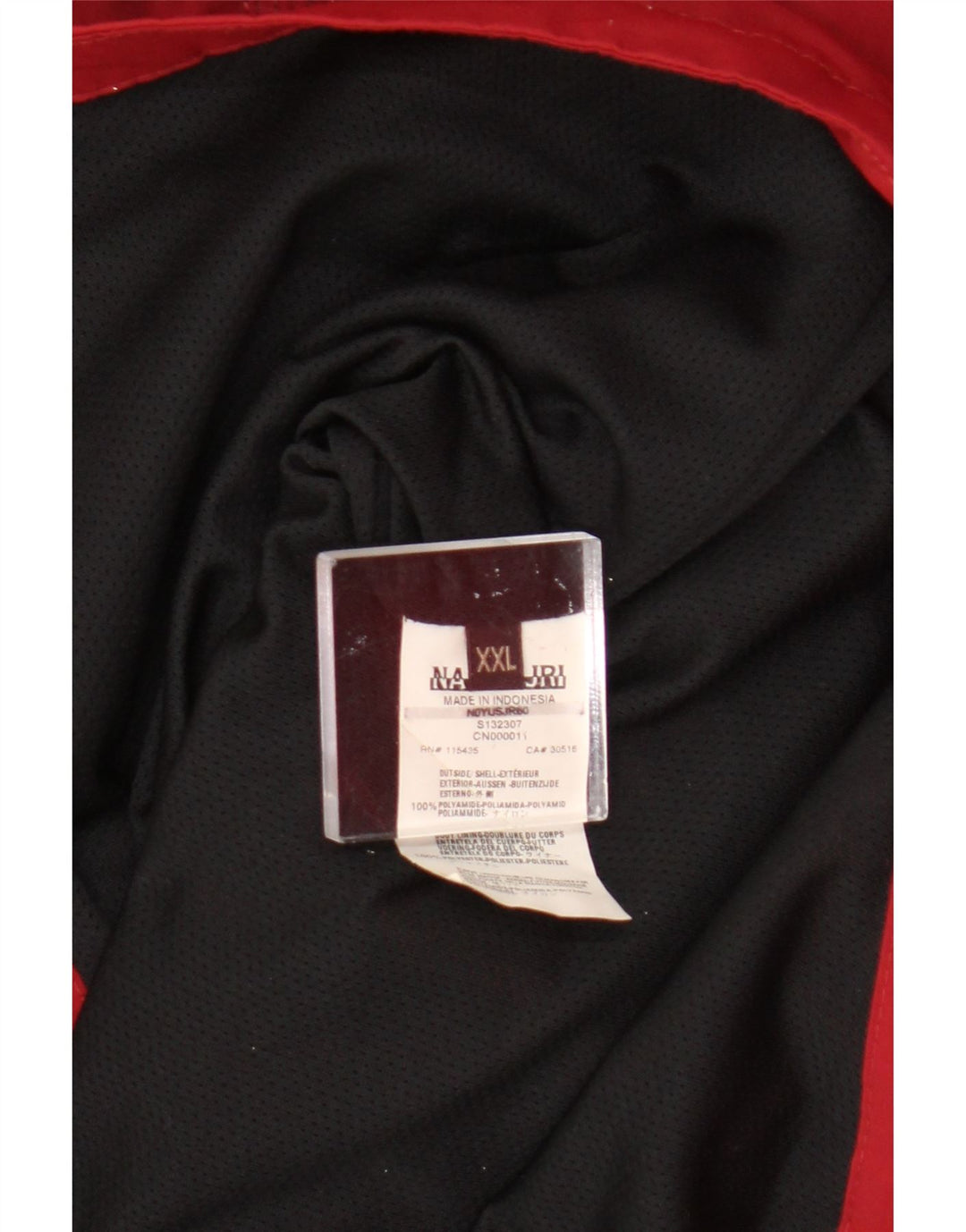 Napapijri Chaqueta impermeable Geographic para hombre UK 44 2XL Poliamida roja