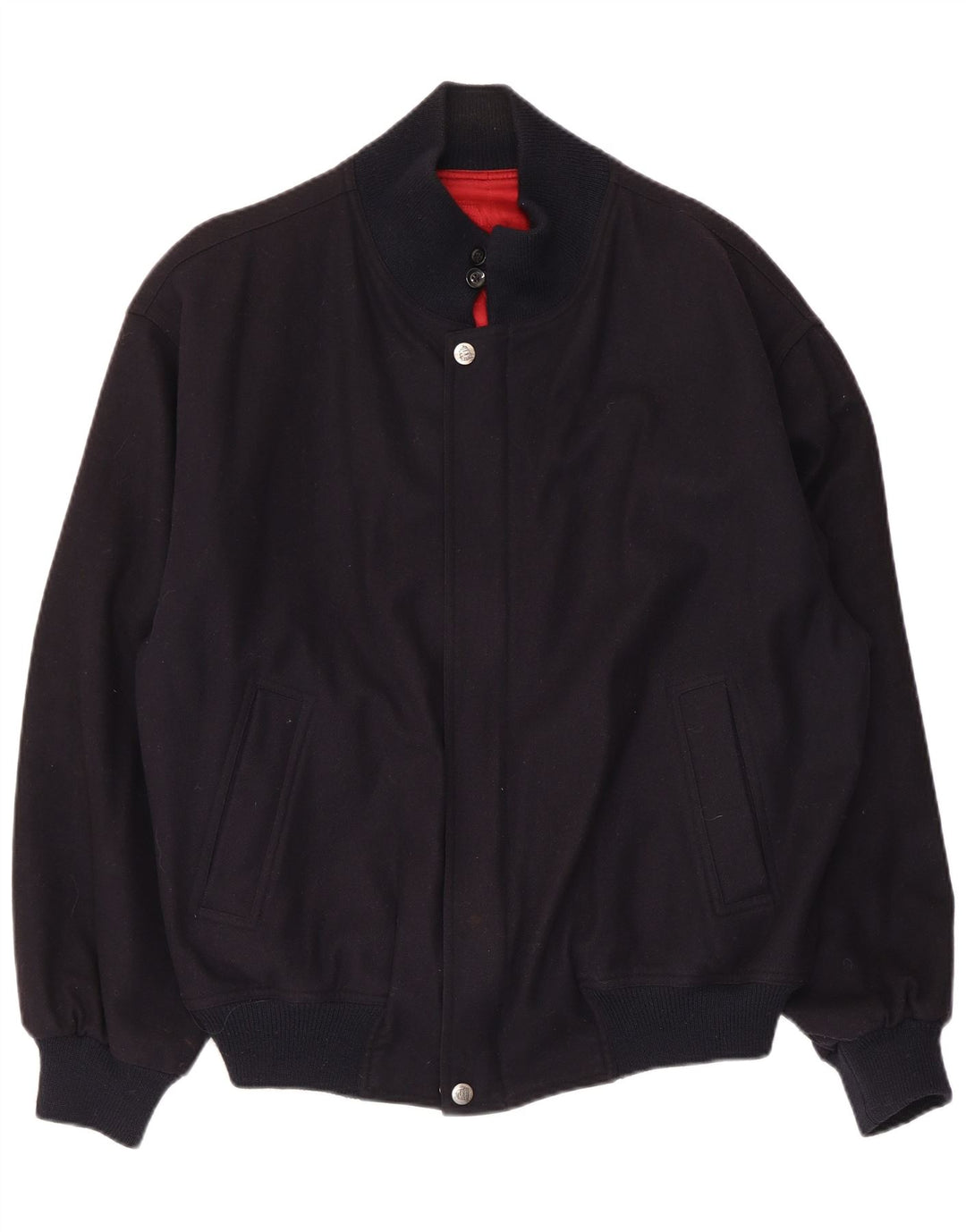 WHITE SAILS Chaqueta bomber para hombre IT 54 2XL Lana azul marino