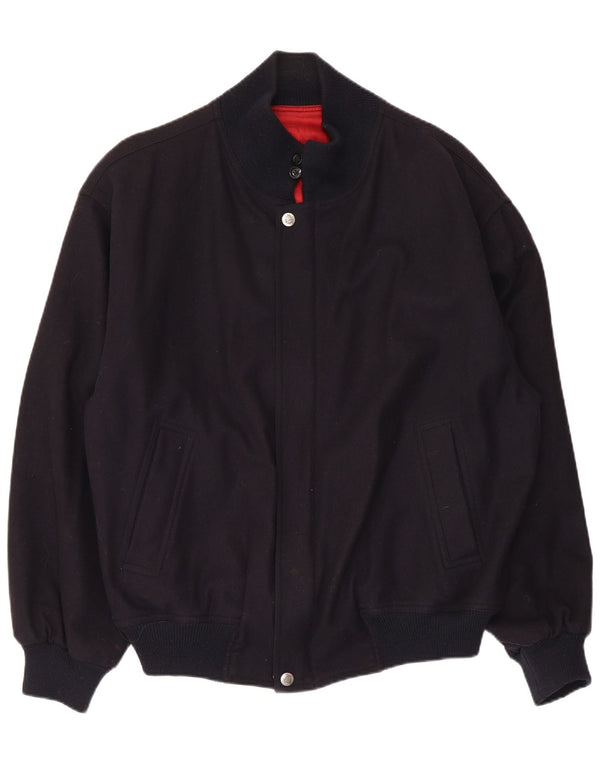 WHITE SAILS Chaqueta bomber para hombre IT 54 2XL Lana azul marino