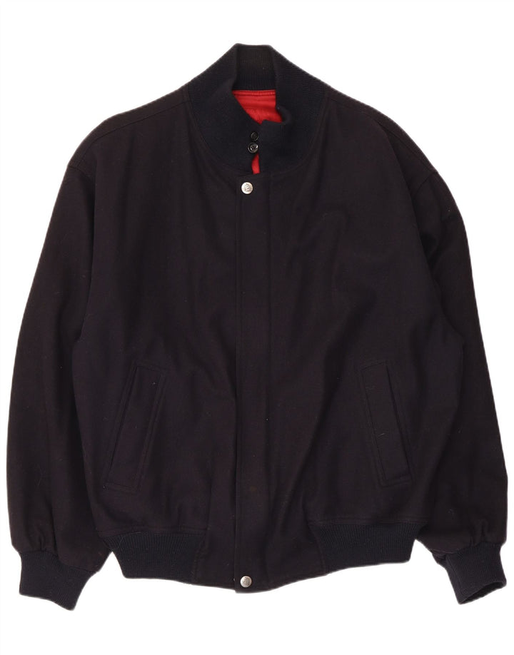 WHITE SAILS Chaqueta bomber para hombre IT 54 2XL Lana azul marino