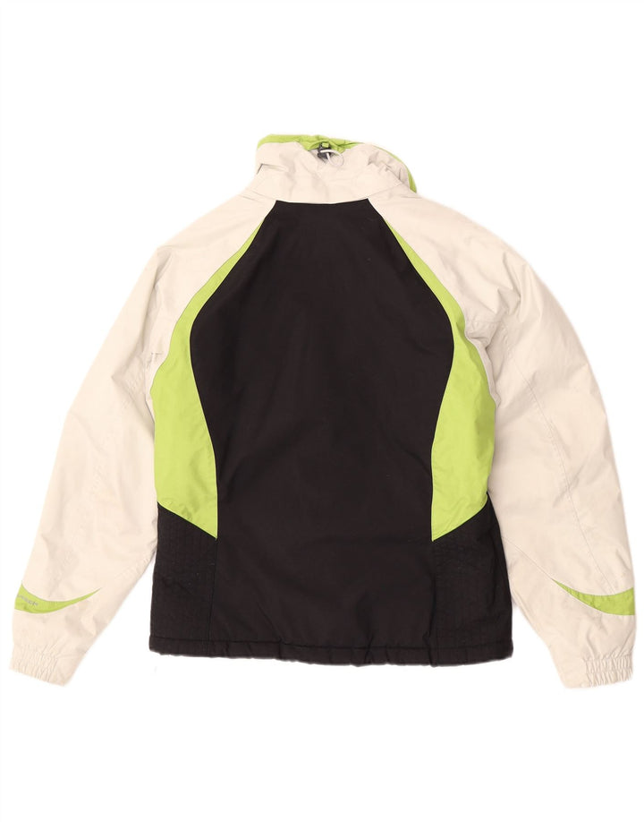 Columbia Chaqueta de esquí extragrande para mujer UK 40 Small Nylon color block negro