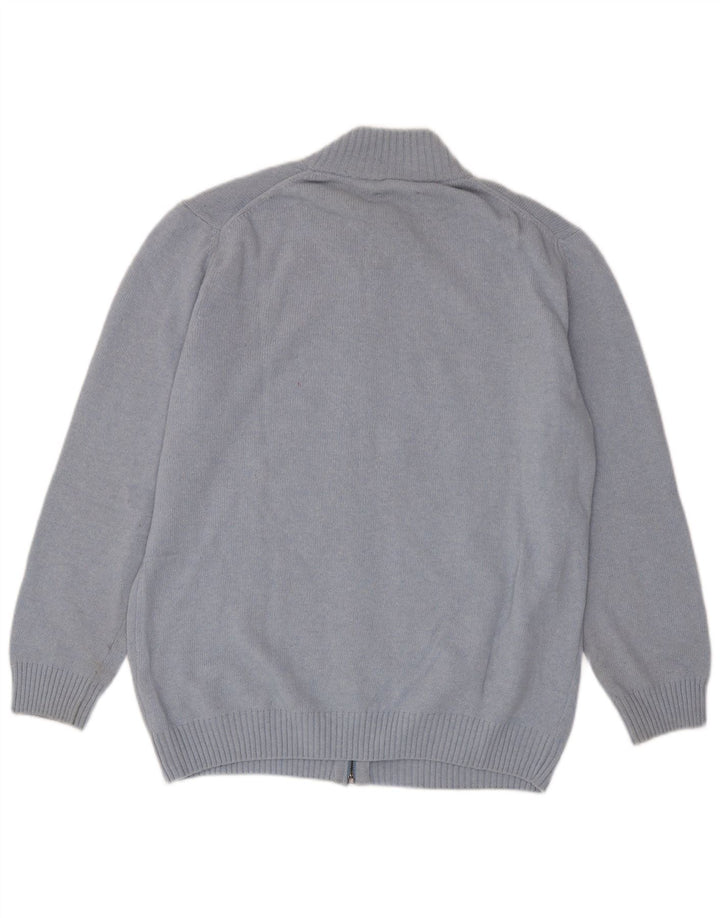 MARLBORO CLASSICS Suéter tipo cárdigan para hombre 2XL Lana azul