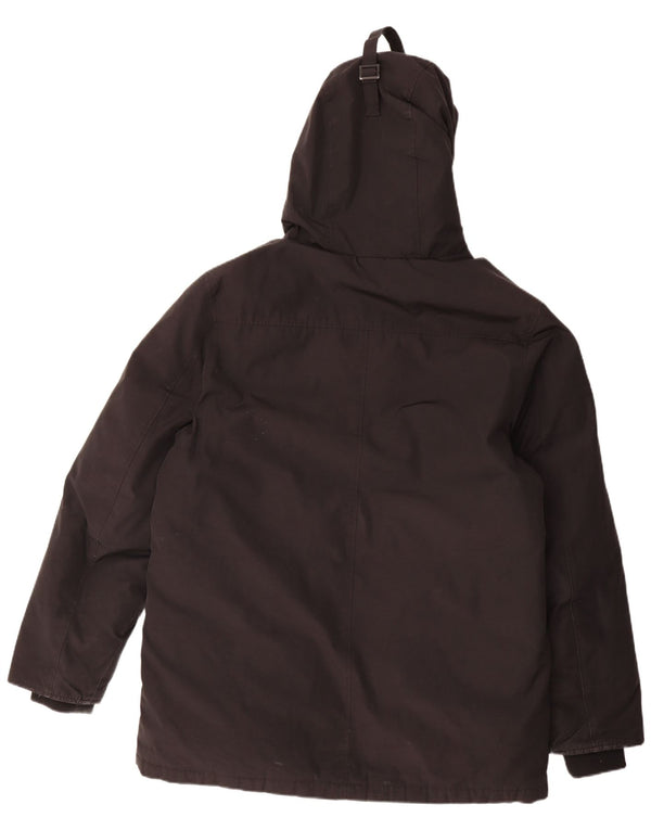 Superdry Abrigo acolchado con capucha para hombre UK 44 2XL Poliéster negro