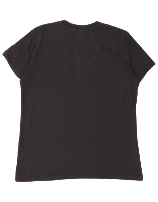 NIKE Camiseta para Mujer Top UK 44 Mediano Negro Algodón