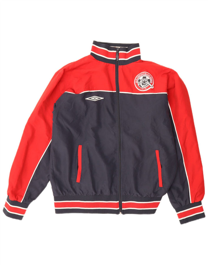 Umbro Chaqueta superior de chándal con gráfico para hombre, talla grande, color azul marino