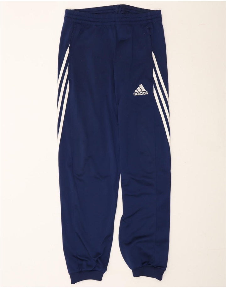 ADIDAS Mens Tracksuit Trousers Joggers Small  Navy Blue Polyester Vintage Adidas and Second-Hand Adidas from Messina Hembry 