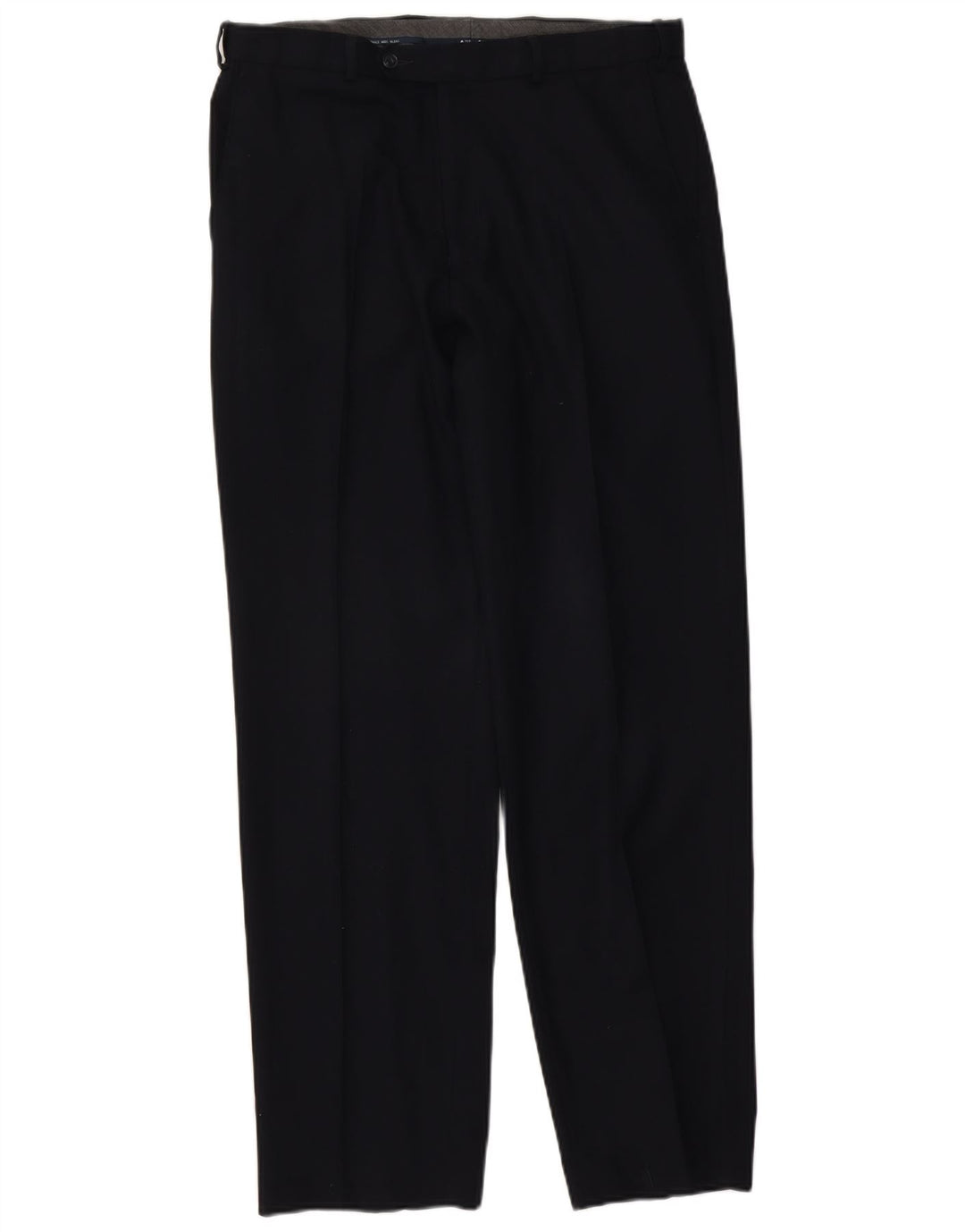 Marks & Spencer Pantalones de traje de corte regular con pinzas para hombre W34 L33 Azul marino