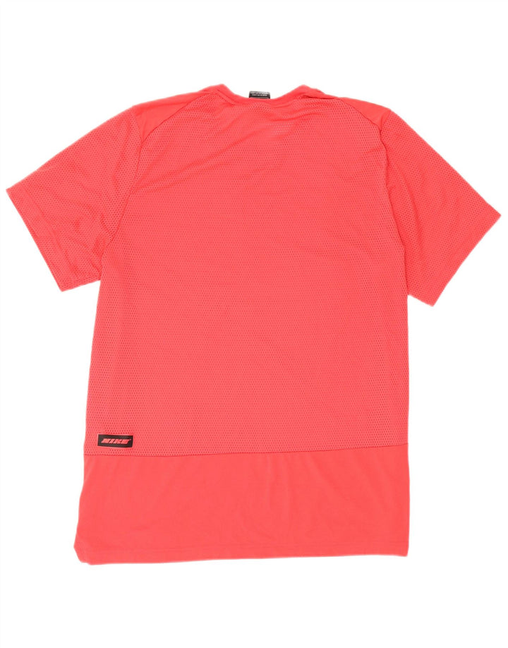 Nike Camiseta Dri Fit Standard Graphic para hombre, talla grande, poliéster rojo