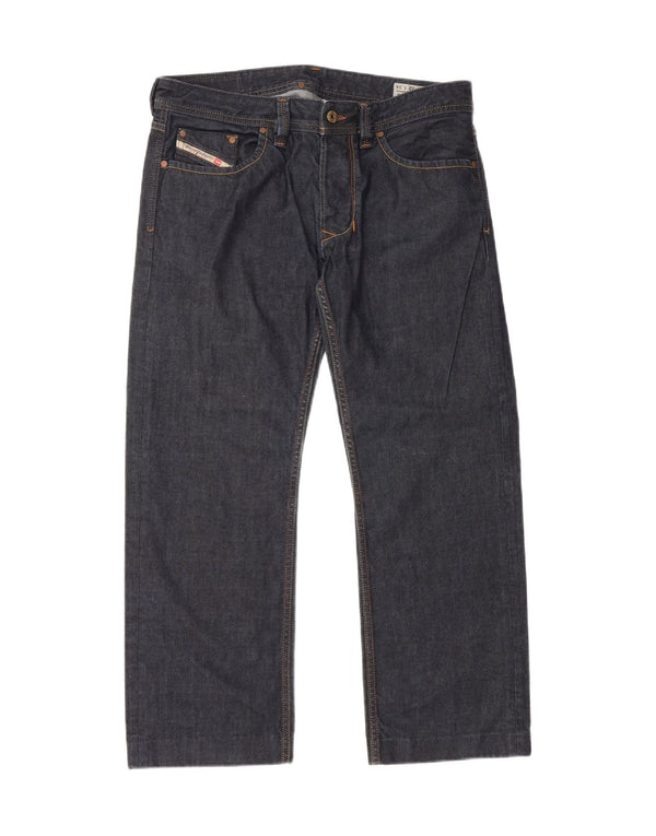 Diesel Vaqueros Rectos Para Hombre W32 L27 Algodón Azul Marino