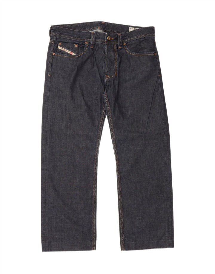 Diesel Vaqueros Rectos Para Hombre W32 L27 Algodón Azul Marino