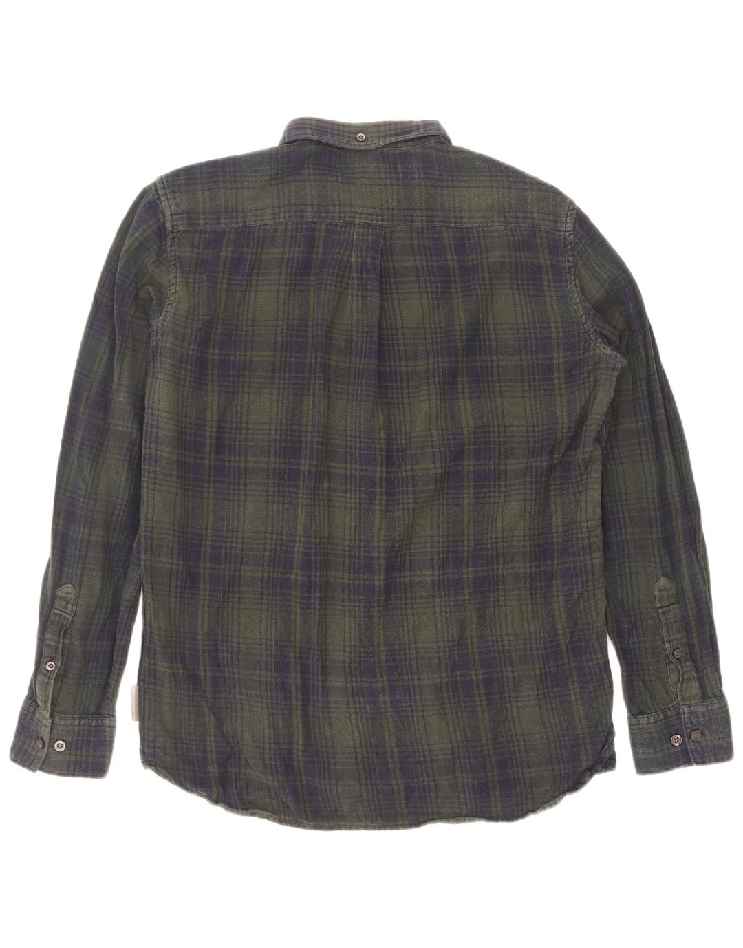 Camisa de franela para hombre de French Connection, algodón a cuadros verdes grandes