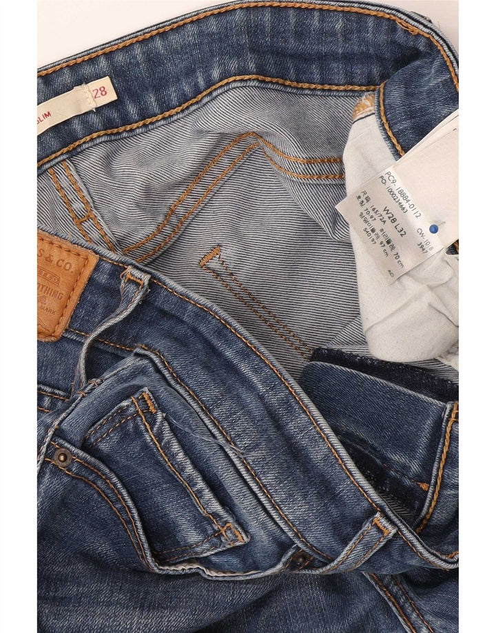 Vaqueros Levi's Mujer 712 Slim W28 L32 Lyocell Azul