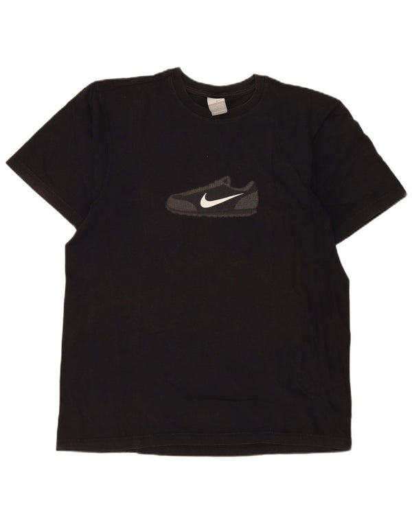 Nike - Camiseta gráfica para hombre, talla 42/44, talla grande, algodón negro