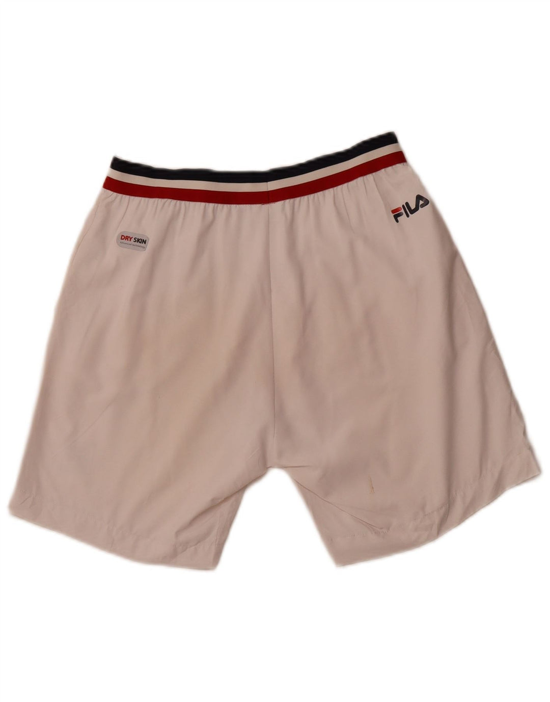 FILA Shorts deportivos para hombre Small White Poliéster