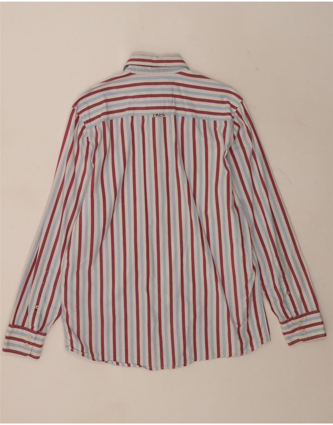 Crew Clothing Camisa de corte clásico para hombre Algodón a rayas azul medio