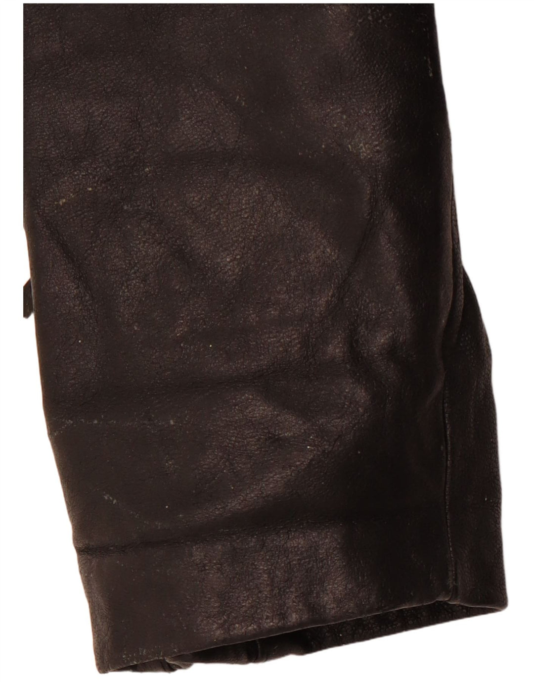 VINTAGE Chaqueta biker de cuero para mujer Reino Unido 14 Cuero negro mediano