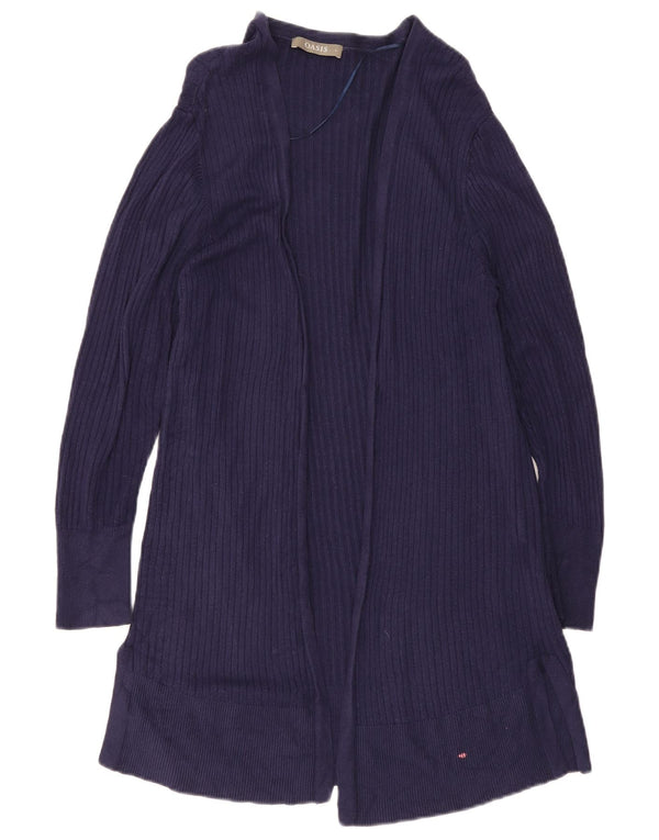 Oasis Suéter Cárdigan Abierto Largo para Mujer UK 46 Large Viscosa Azul Marino