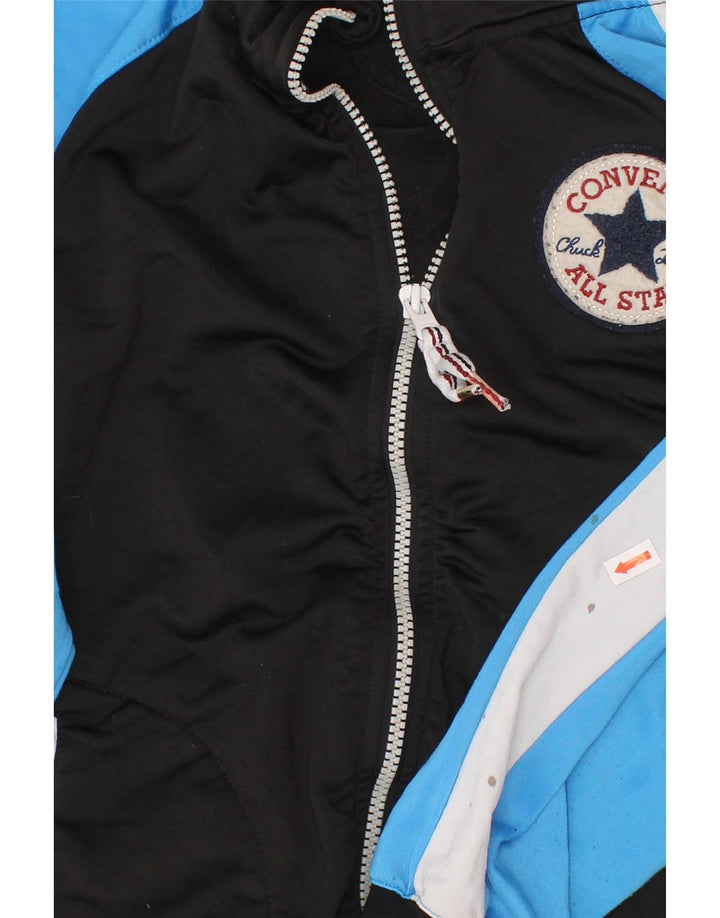 CONVERSE Chaqueta de chándal para niños 10-11 años Mediana Negro Colorblock