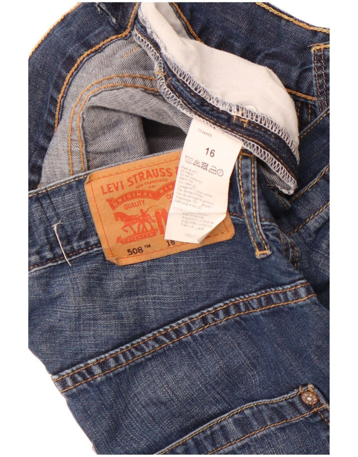 LEVI'S Shorts Vaqueros 508 Regular para Niña 15-16 Años W26 Algodón Azul