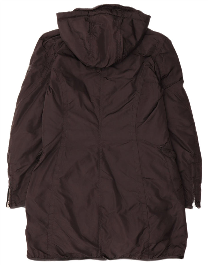 PEUTEREY Abrigo acolchado con capucha para mujer IT 48 XL Poliamida negra