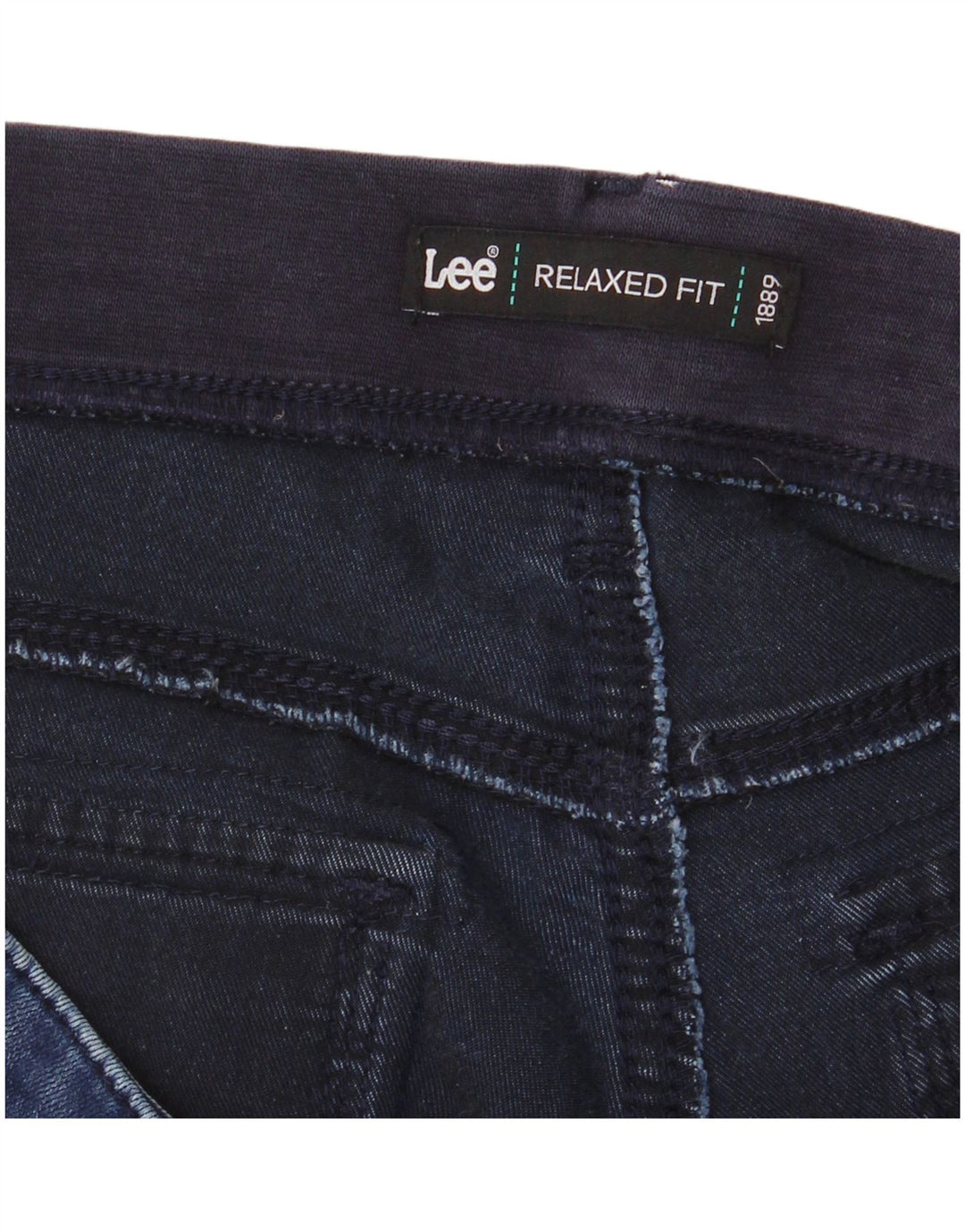 LEE Pantalones cortos vaqueros de ajuste relajado para mujer W36 XL Azul