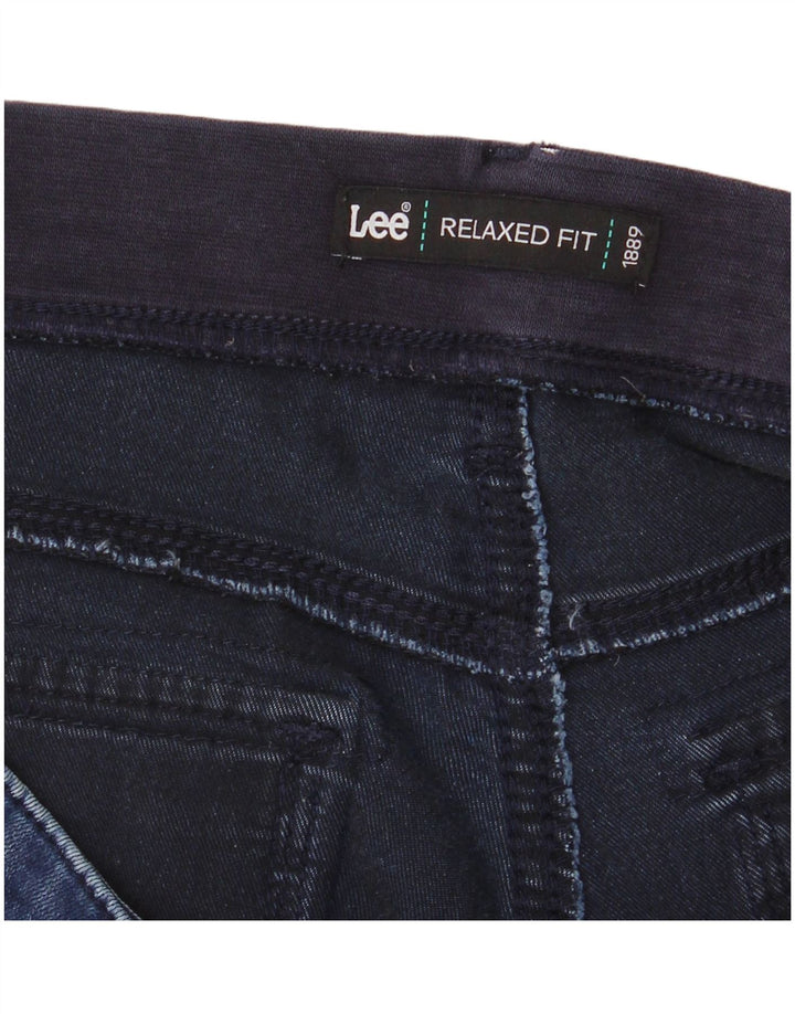 LEE Pantalones cortos vaqueros de ajuste relajado para mujer W36 XL Azul