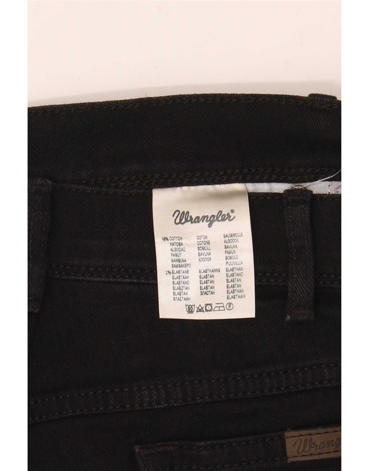 Wrangler Vaqueros Rectos De Corte Regular Para Mujer W40 L30 Algodón Negro