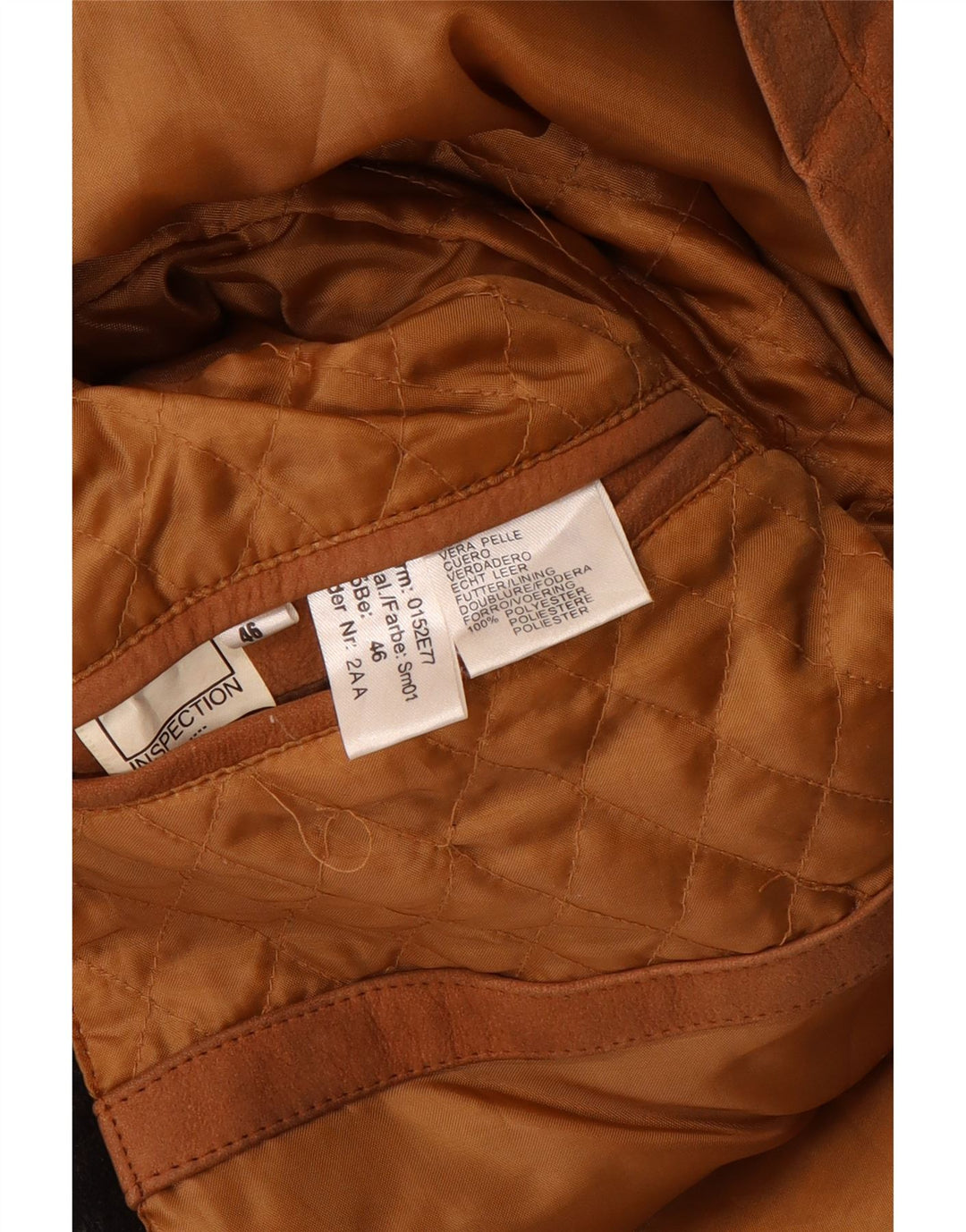 Rover&Lakes Abrigo de cuero para hombre IT 46 Small Cuero marrón
