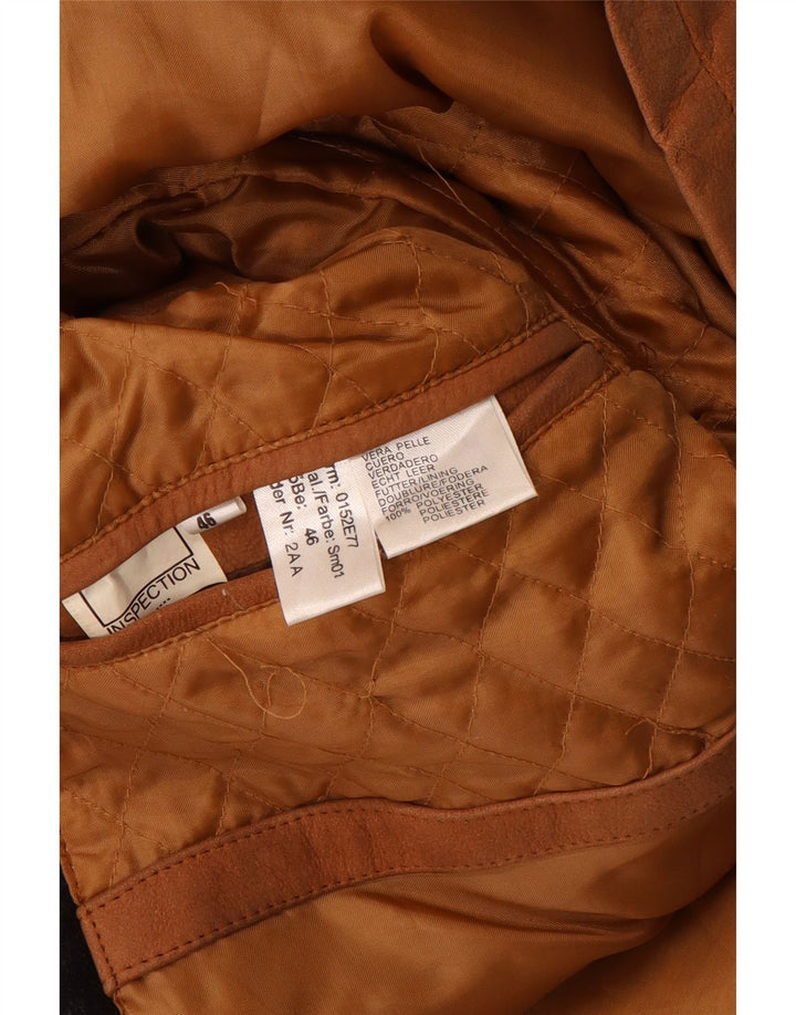 Rover&Lakes Abrigo de cuero para hombre IT 46 Small Cuero marrón