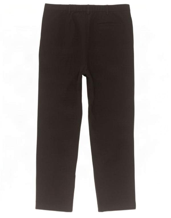 Marks & Spencer Pantalones de traje de cintura alta para mujer UK 44 Large W34 L29 Negro