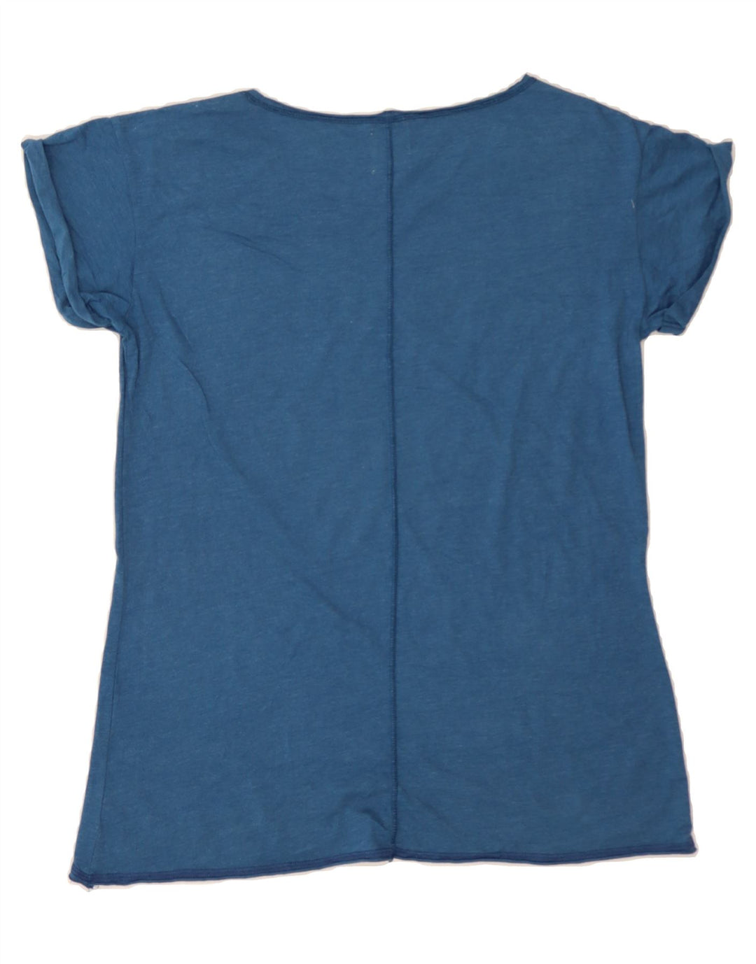 CHAMPION Womens Graphic T-Shirt Top UK 14 Medium Blue Vintage Champion and Second-Hand Champion from Messina Hembry 