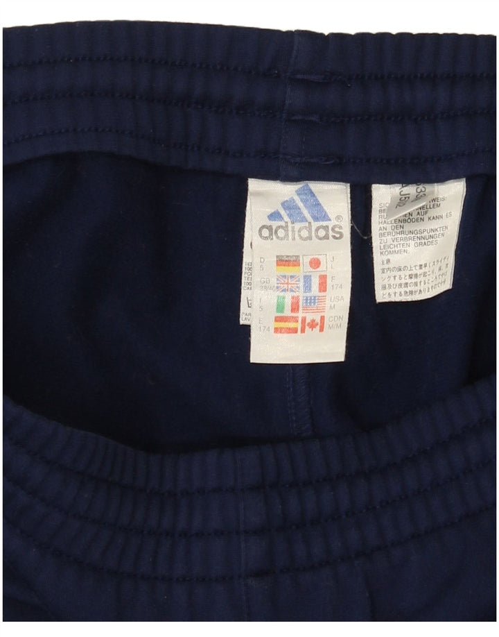 Adidas Pantalones de chándal para hombre UK 38/40 Medium Azul marino Poliéster