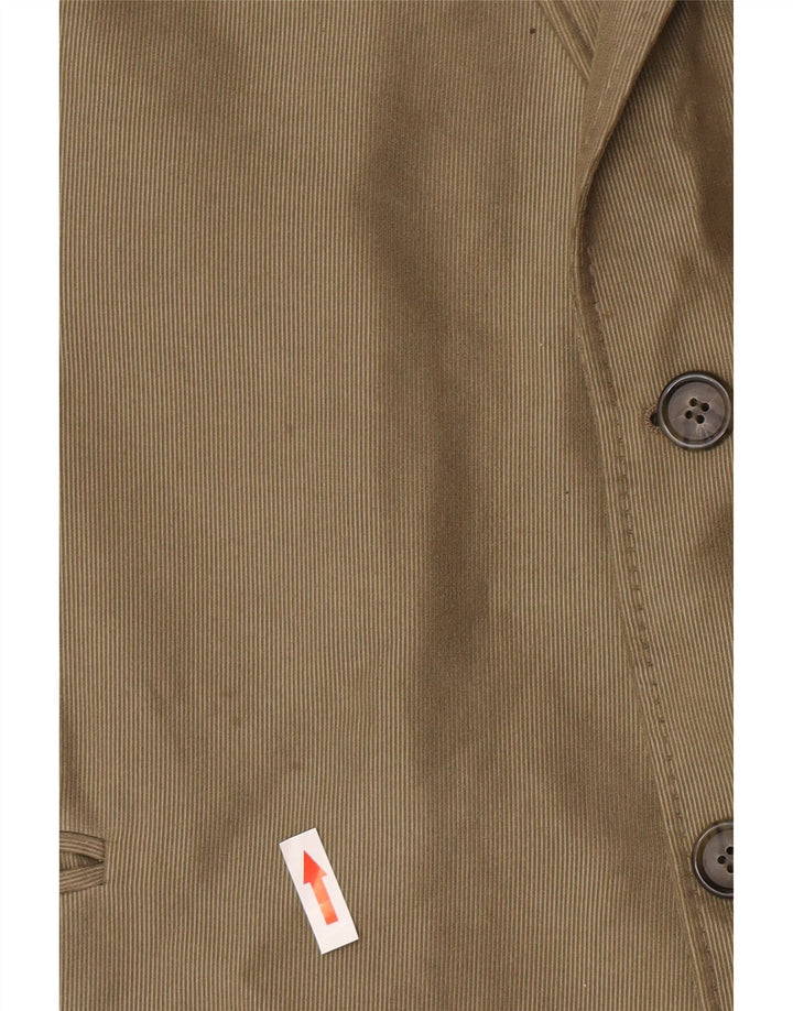 Marks & Spencer Chaqueta tipo blazer larga con 2 botones para hombre UK 48 2XL Poliéster verde