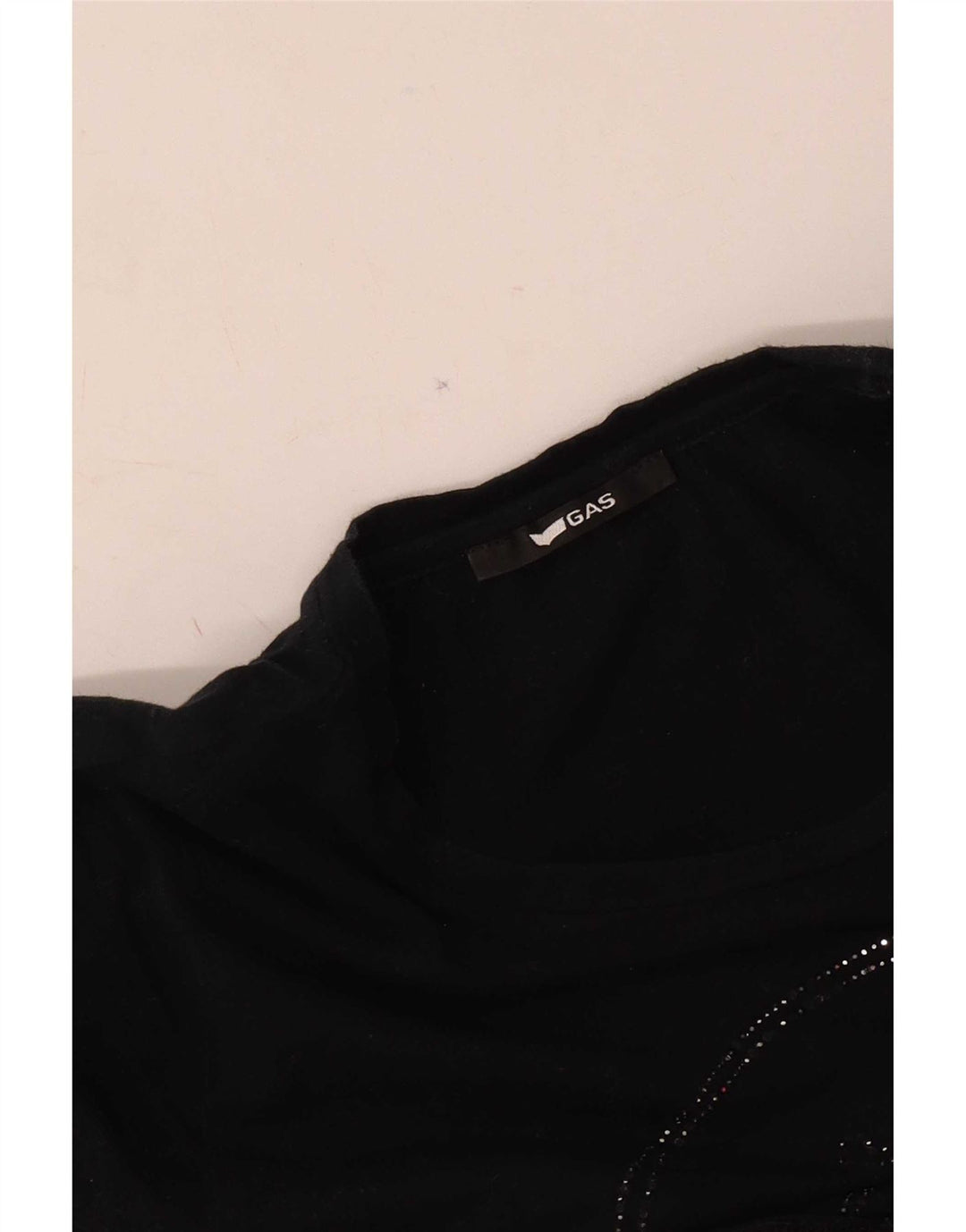 Gas - Camiseta gráfica para mujer, talla 8, color negro