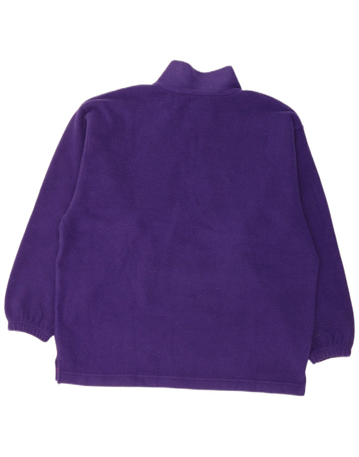 Invicta Jersey de forro polar holgado con cuello con cremallera para hombre Poliéster morado medio