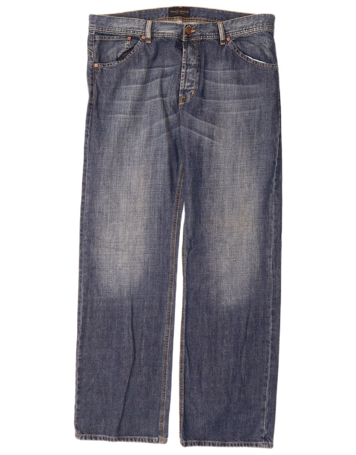 Gant Vaqueros Rectos Para Hombre W36 L34 Azul