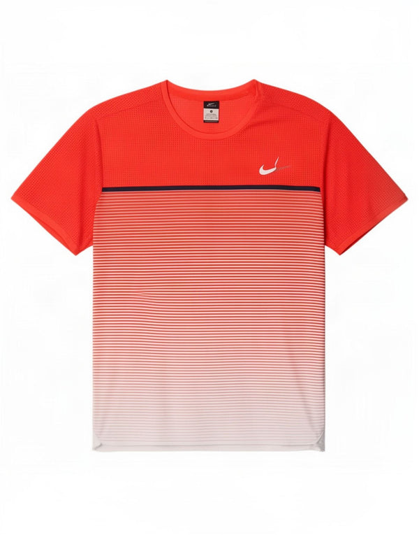 Camiseta Nike Dri Fit para hombre Top XL Poliéster a rayas rojas