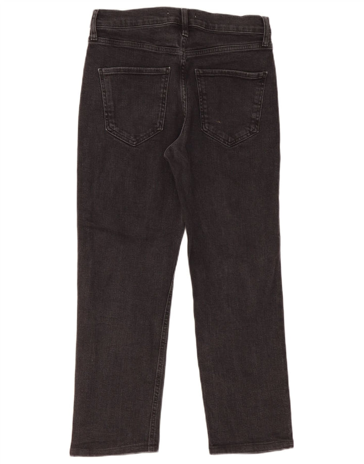 Zara Jeans Cortos Mujer EU 40 Mediano W30 L26 Negro