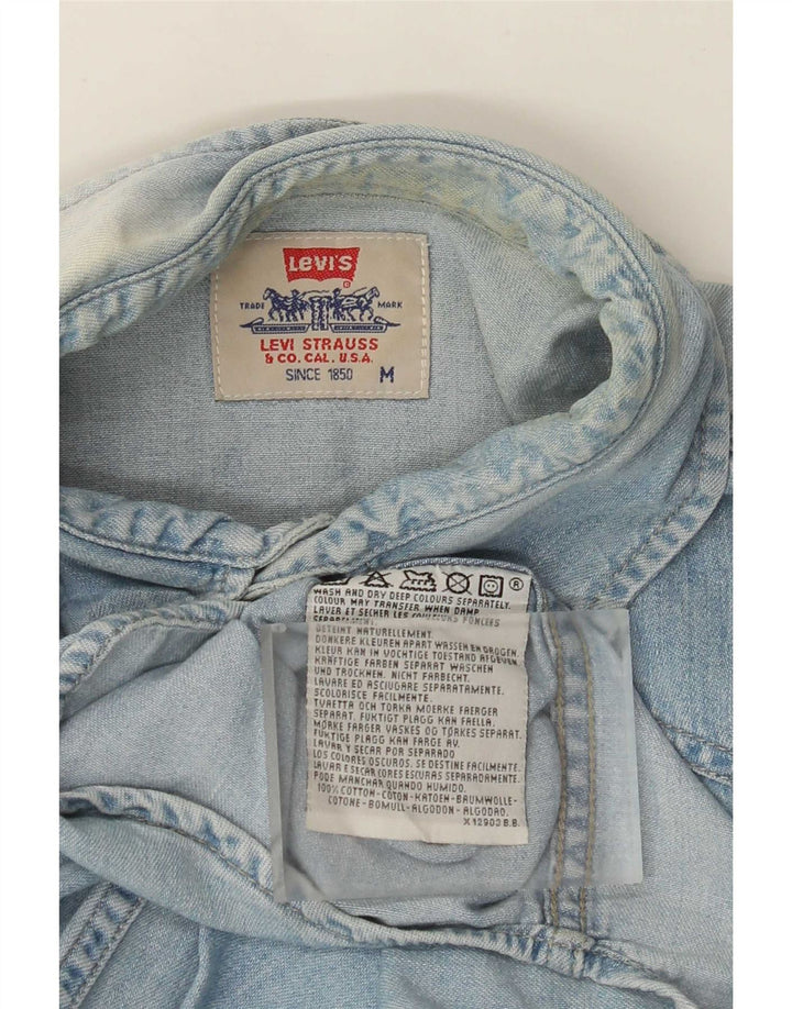 Levi's Hombre Camisa Vaquera De Algodón Azul Medio