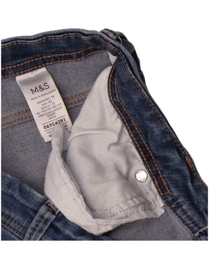 Marks & Spencer Jeans Bootcut para Mujer W32 L26 Algodón Azul
