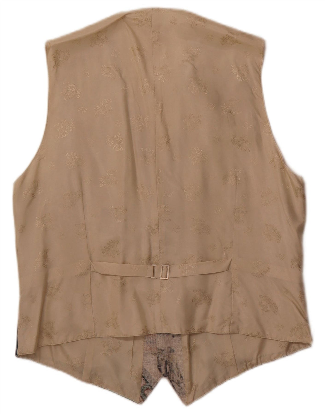 Julius Lang Chaleco gráfico para hombre IT 54 XL Beige Patchwork Viscosa