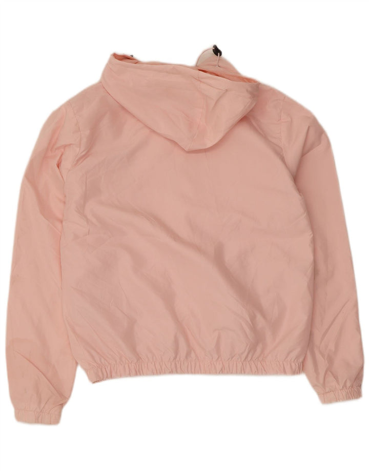 Fila Chaqueta impermeable extragrande con capucha para mujer UK 6 XS Poliéster rosa