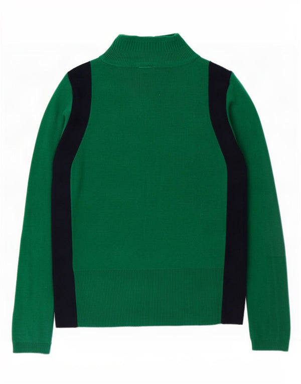 Marks & Spencer Suéter con Cuello Alto para Mujer UK 10 Small Green