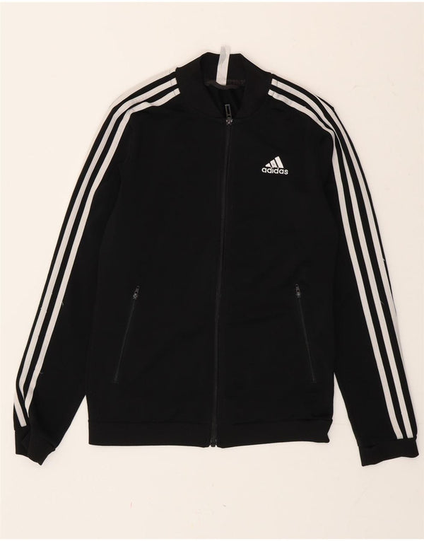 Adidas Chaqueta de chándal para mujer UK 4/6 XS Poliéster a rayas negras