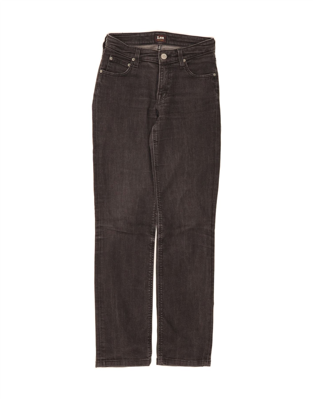 LEE Womens Marion Straight Jeans W28 L30 Black Cotton Vintage Lee and Second-Hand Lee from Messina Hembry 
