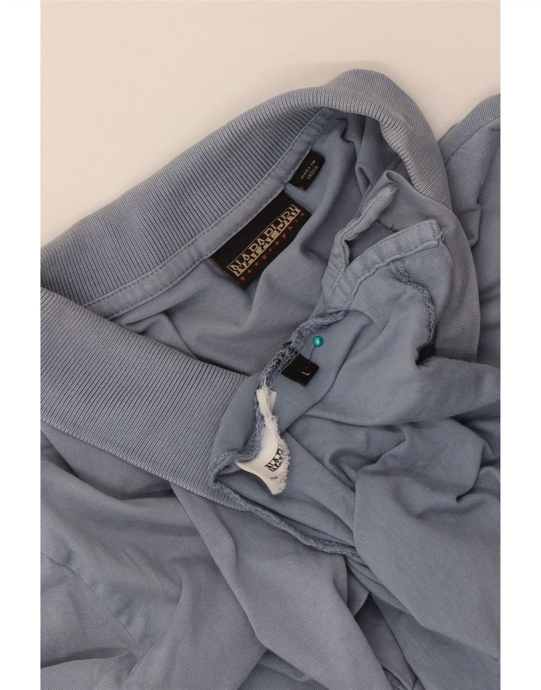NAPAPIJRI Polo Geographic para hombre grande azul