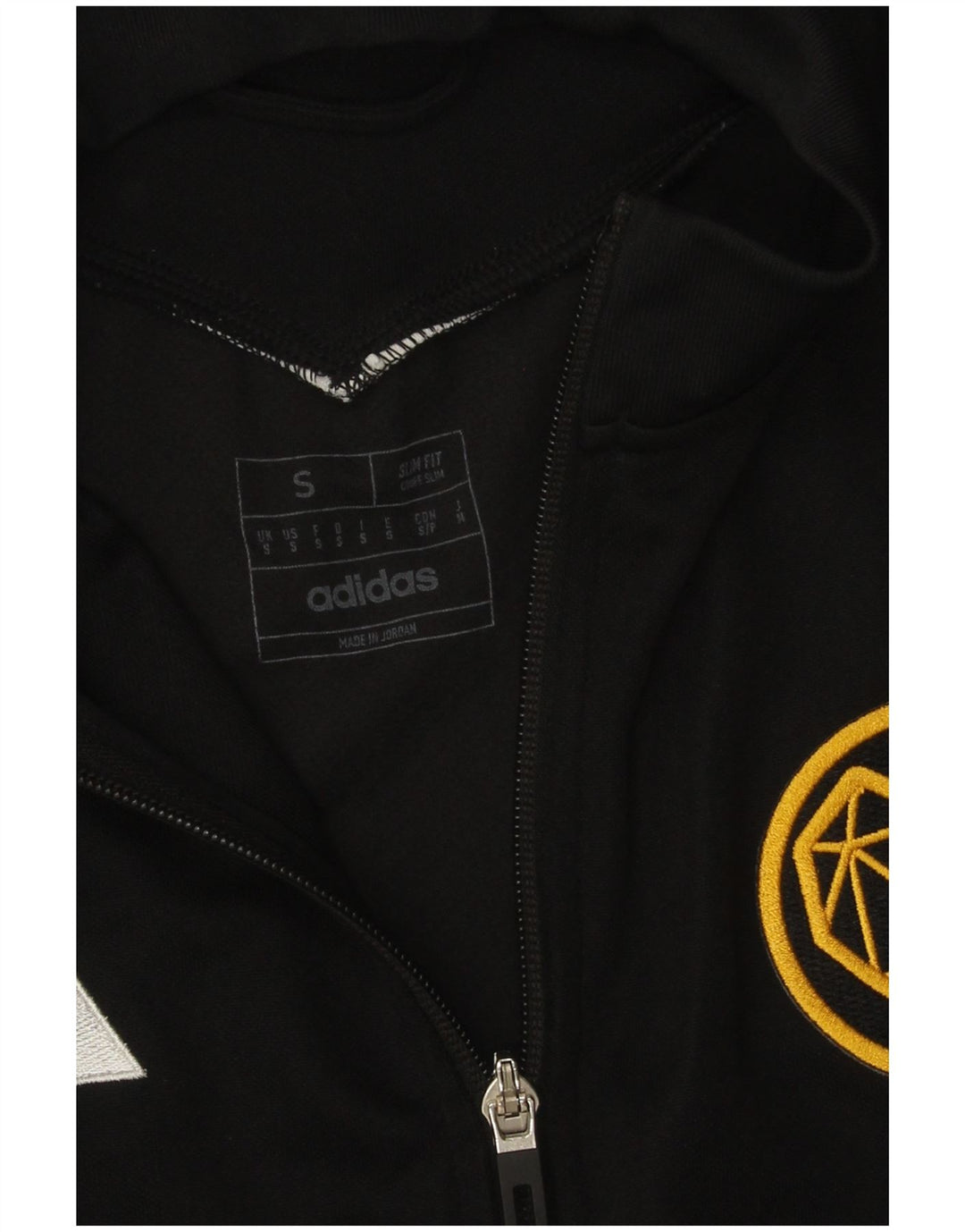 Adidas Hombre Aeroready Slim Fit Chándal Top Chaqueta Pequeña Poliéster Negro