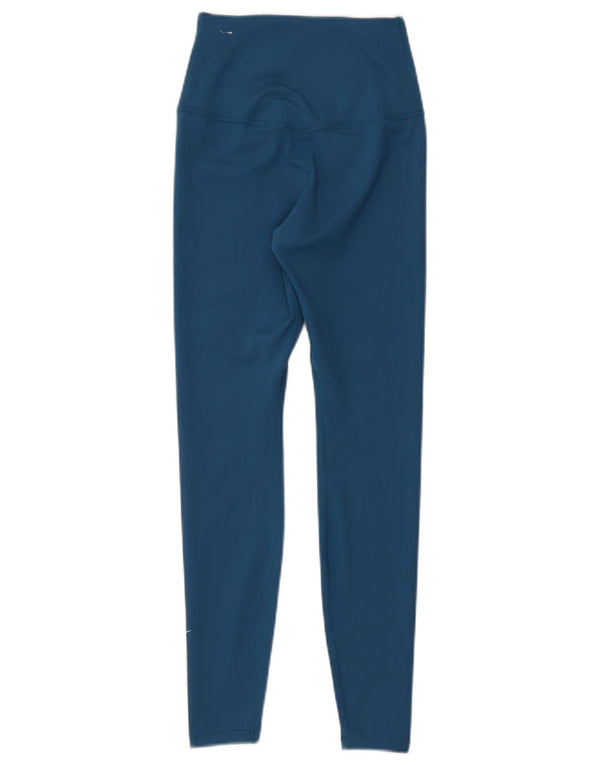 Nike Leggings Dri Fit de cintura alta para mujer UK 4 XS Azul Poliéster Deportes